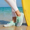 image:imageStelle Womens Water Shoes for Men Adult Aqua Shoes for Swim River  Hiking Beach Boat Pool QuickDry Mesh Barefoot NonSlip Rubber Outsole Lightweight EasyOn Pull Tabs Water SportsMint Green