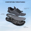 image:imageStelle Womens Water Shoes for Men Adult Aqua Shoes for Swim River  Hiking Beach Boat Pool QuickDry Mesh Barefoot NonSlip Rubber Outsole Lightweight EasyOn Pull Tabs Water SportsCharcoal