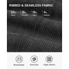 image:imageStelle Workout Ribbed Seamless Leggings for Women High Waist Tummy Control Gym Leggings Athletic Yoga PantsBlack