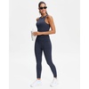 image:imageStelle Workout Ribbed Seamless Leggings for Women High Waist Tummy Control Gym Leggings Athletic Yoga PantsNavy
