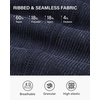 image:imageStelle Workout Ribbed Seamless Leggings for Women High Waist Tummy Control Gym Leggings Athletic Yoga PantsNavy