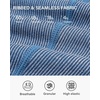 image:imageStelle Workout Ribbed Seamless Leggings for Women High Waist Tummy Control Gym Leggings Athletic Yoga PantsPale Blue