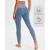 image:imageStelle Workout Ribbed Seamless Leggings for Women High Waist Tummy Control Gym Leggings Athletic Yoga PantsPale Blue