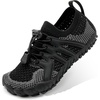 image:imageSTELLE Water Shoes for Kids Girls Boys Barefoot Shoes with Adjustable Laces Quick Drying Beach Sports Non Slip Swimming HikingBlack