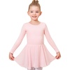 image:imageStelle Ballet Leotards for Girls Long Sleeve Toddler Dance Leotard Outfits with Skirt ClassicLittleBig KidBallet Pink