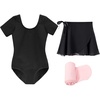 image:imageStelle Ballet Leotards for Girls Toddler Dance Dress Outfit Combo with Skirt and Tights ToddlerLittle KidBig Kid1black
