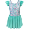 image:imageStelle Ballet Leotards for Girls Toddler Dance Leotard Shiny Flutter Sleeve Ballet Dresses Gymnastic Ballerina OutfitMermaid Sparkle