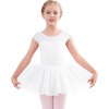 image:imageStelle Ballet Leotards for Girls Toddler Leotard with Tutu Skirt Dance Tutu Dress LittleBig Kid01white