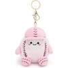 image:imageStelle Cute Softball Plush Keychain for Backpack Kawaii Fuzzy Pink Bag Charm Soft Keychain Accessories Gifts for GirlsPinksoftball
