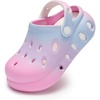 image:imageStelle Garden Clogs for Girls Boys Slip on Sandals Kids Water Shoes Classic Slides Slippers Beach Indoor OutdoorLittle KidsBig KidsMermaid Ombre