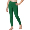 image:imageStelle Girls Athletic Leggings Kids Dance Workout Running Yoga Pants with Hidden PocketEvergreen