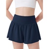 image:imageStelle Girls Athletic Shorts Flowy Running 2 in 1 Butterfly Short with Pockets Soccer Tennis for TeenNavy