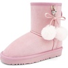 image:imageStelle Girls Boys Boots Kids Snow Winter Boots Outdoor Ankle Warm Slip On Faux Fur Lined Lightweight ShoesToddlerLittle KidsBig KidsPink