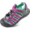image:imageStelle Girls ClosedToe Water Hiking Beach Outdoor Sport Sandals  Adjustable HookandLoop Straps Boys amp Girls Athletic Shoes Summer Everyday Wear QuickDrying Materials Toddler to Big KidsIntense Magenta