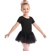 image:imageStelle Girls Dance Leotards with Sequin Tutu Dress Ballet Leotards Gymnastic Ballerina Costume Toddler Ballet OutfitBlack