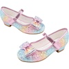 image:imageStelle Girls Dress Shoes Glitter Princess Shoe Flower Mary Jane Low Heels Party Wedding Prom Footwear for Toddler KidsT08prism