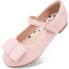 image:imageStelle Girls Dress Shoes Toddler Mary Jane Shoes Flat with Bow for ToddlerLittle KidsPink2