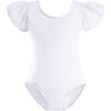 image:imageStelle Girls Leotards Black Ballet Dance Leotards Ruffle Short Sleeve Gymnastics OutfitsToddlerLittle KidBig KidWhite