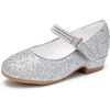 Glitter Mary Jane-silver