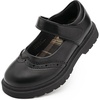image:imageStelle Girls School Shoes Chunky Oxford Mary Jane Flats  Chunky sole Cushioned comfort Laceup style Durable outsole School uniform Everyday supportBlack