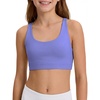 image:imageStelle Girls Sports Bra Training Bras Scoop Neck Athletic Cross Back Yoga Bra Dance Crop TopPeriwinkle