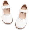 image:imageStelle Mary Jane Shoes for Girls School Uniform Flats Dress Shoes Church for LittleBig Kids  Breathable upper Hookandloop strap Cushioned comfort Flexible outsole Uniform Party Dress occasionsWhite