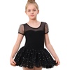 image:imageStelle Puff Sleeve Ballet Leotards for Girls with Sparkly Tutu Skirted Toddler Dance Dress Outfit01puff Sleeveblack
