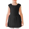 image:imageStelle Puff Sleeve Ballet Leotards for Girls with Sparkly Tutu Skirted Toddler Dance Dress Outfit02sleevelessblack