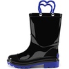 image:imageStelle Toddler Rain Boots for Girls  Waterproof Flexible cozy Lightweight EasyOn Heart Handles NonSlip sole Rain puddle play everyday wear Toddler to big kidsBlack