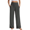 image:imageStelle Wide Leg Yoga Pants for Women High Waisted Super Comfy Buttery Soft Lounge Pants with Pockets 262830 InseamCharcoal