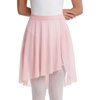 image:imageStelle Womens Ballet Skirt Chiffon Dance Wrap Skirt Mesh Sheer Pull On Elastic Waist High Low Flowy Skirts DancewearBallet Pink
