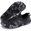 image:imageStelle Womens Water Shoes for Men Adult Aqua Shoes for Swim River  Hiking Beach Boat Pool QuickDry Mesh Barefoot NonSlip Rubber Outsole Lightweight EasyOn Pull Tabs Water SportsBlack