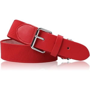 image:imageSTELLE BaseballSoftballFastpitch Belt Girls Sports Elastic Adjustable Boys Uniform Belts Youth and Adult SizesRed