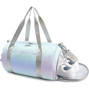 image:imageSTELLE Dance Bag for Girls Pink Gymnastics Duffle Bag with Shoe Compartment Kids Cheer Bags Ballet Gifts Sports Gym TravelPink GinghamFLilac Mint