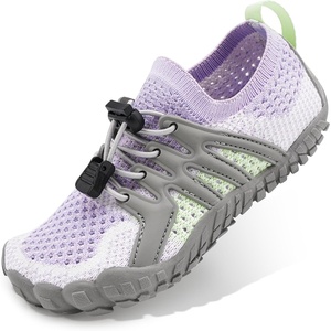 image:imageSTELLE Water Shoes for Kids Girls Boys Barefoot Shoes with Adjustable Laces Quick Drying Beach Sports Non Slip Swimming HikingLight Purple