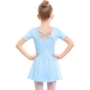 image:imageStelle Ballet Leotards for Girls Dance Leotard with Skirt Toddler Ballet Outfit CrissCross Bow Back LittleBig KidStyle 1bluecross Back
