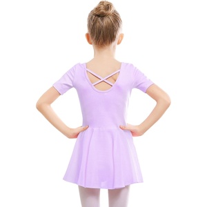 image:imageStelle Ballet Leotards for Girls Dance Leotard with Skirt Toddler Ballet Outfit CrissCross Bow Back LittleBig KidStyle 1lavendercross Back