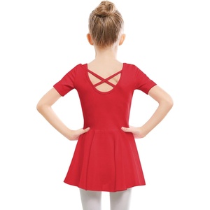 image:imageStelle Ballet Leotards for Girls Dance Leotard with Skirt Toddler Ballet Outfit CrissCross Bow Back LittleBig KidStyle 1redcross Back