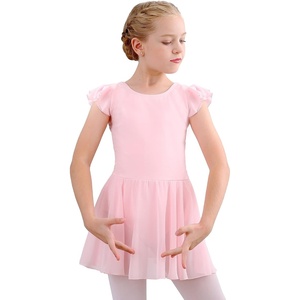 image:imageStelle Ballet Leotards for Girls Dance Leotard with Skirt Toddler Pink Ballet Outfit Ruffle Sleeve Kids Dance Dress2ballet Pink