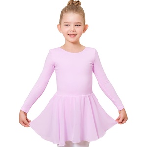 image:imageStelle Ballet Leotards for Girls Long Sleeve Toddler Dance Leotard Outfits with Skirt ClassicLittleBig KidPurple