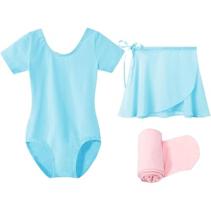 image:imageStelle Ballet Leotards for Girls Toddler Dance Dress Outfit Combo with Skirt and Tights ToddlerLittle KidBig Kid1pool Bule