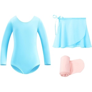 image:imageStelle Ballet Leotards for Girls Toddler Dance Dress Outfit Combo with Skirt and Tights ToddlerLittle KidBig KidPool Blue