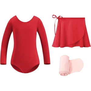 image:imageStelle Ballet Leotards for Girls Toddler Dance Dress Outfit Combo with Skirt and Tights ToddlerLittle KidBig KidRed