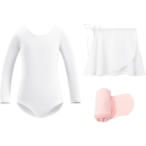 image:imageStelle Ballet Leotards for Girls Toddler Dance Dress Outfit Combo with Skirt and Tights ToddlerLittle KidBig KidWhite