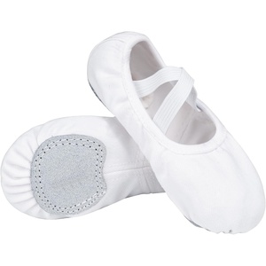 image:imageStelle Ballet Shoes Toddler Slippers Highly Elastic Canvas Girls Ballerina Dance Shoes for ToddlerLittle KidBig KidWomenWhite