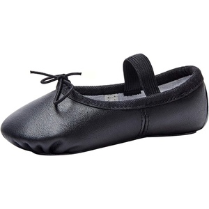 image:imageStelle Ballet Shoes for Girls Toddler Genuine Leather Ballet Dance Slippers for ToddlerLittleBig KidsBoysBlack