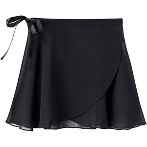 image:imageStelle Ballet Skirts for Girls Toddler Dance Skirt Chiffon Kids Ballet Wrap Skirts02black Adjustable Tie