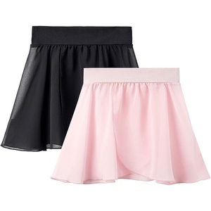 image:imageStelle Ballet Skirts for Girls Toddler Dance Skirt Chiffon Kids Ballet Wrap Skirts03blackpinkpull On