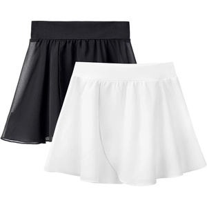 image:imageStelle Ballet Skirts for Girls Toddler Dance Skirt Chiffon Kids Ballet Wrap Skirts03blackwhitepull On