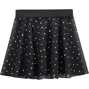 image:imageStelle Ballet Skirts for Girls Toddler Dance Skirt Chiffon Kids Ballet Wrap Skirts05black Shiny Skirt Pull on 